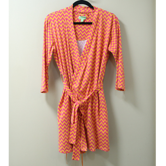 Vera Bradley Other - Vera Brandly Pink & Orange Chevron Robe S/M Vera Bradley Other - Vera Brandly Pink & Orange Chevron Robe S/M